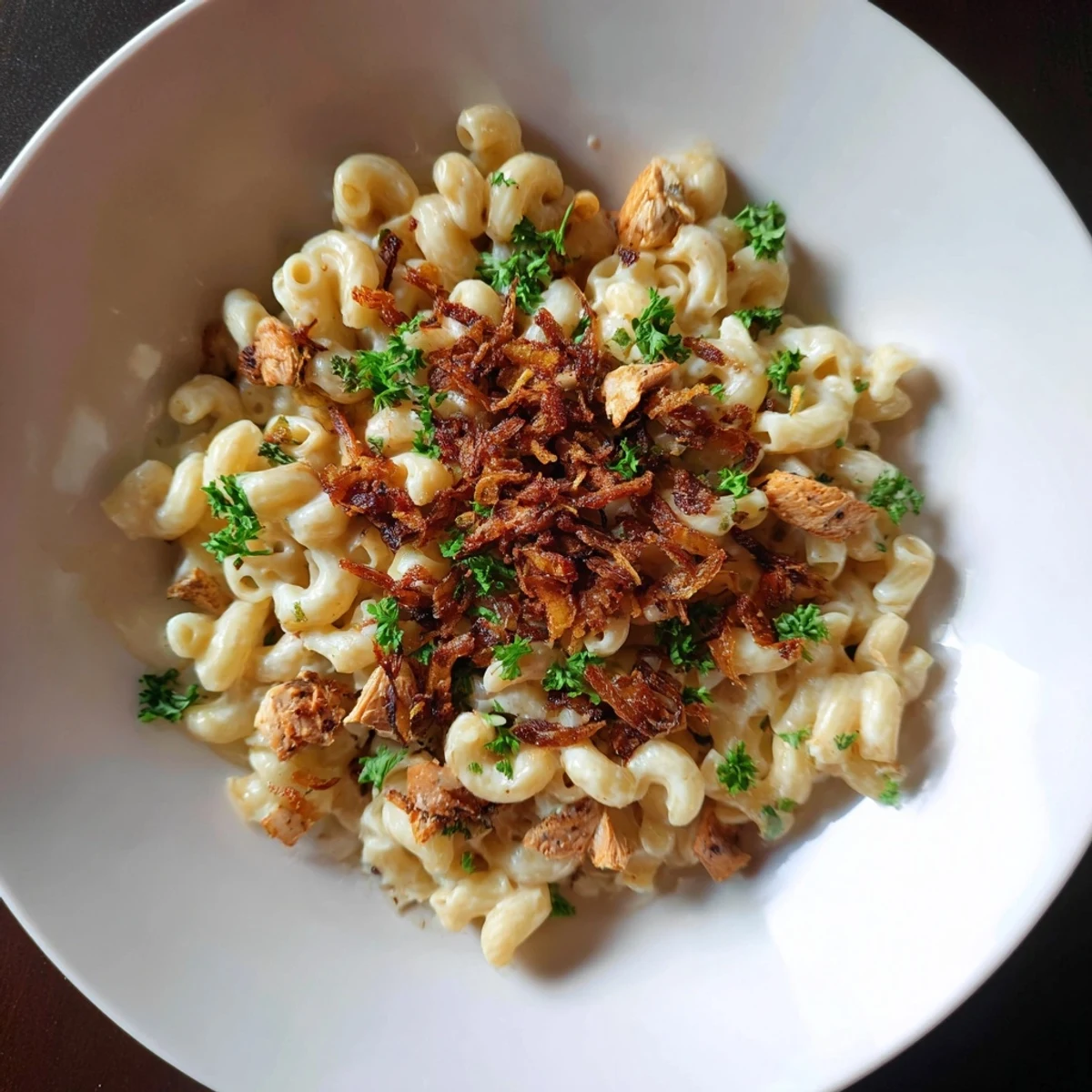 One-Pot Honey BBQ Chicken Mac and Cheese, bubbling with melted cheese and tender chicken.
