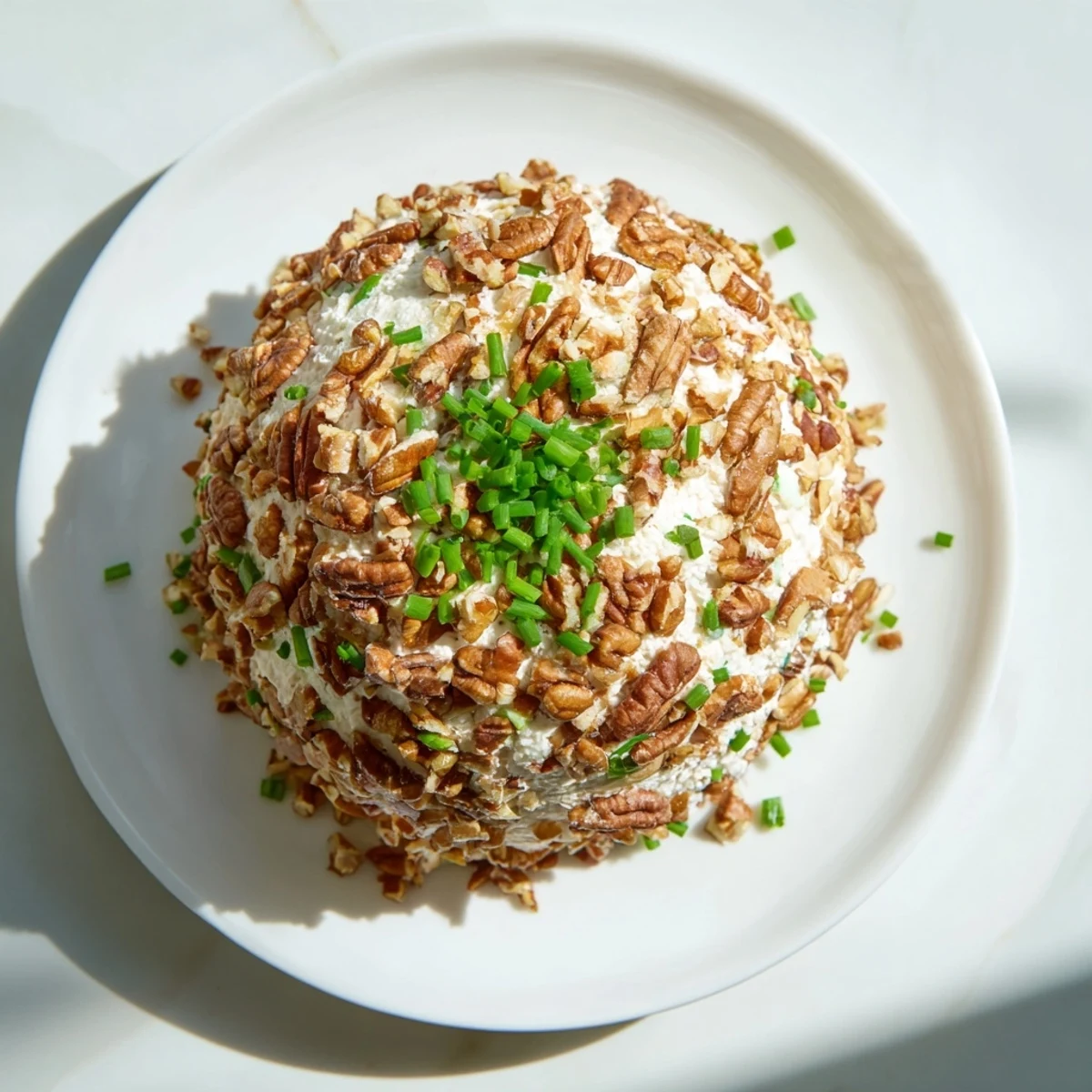 A beautifully textured Classic Cheese Ball with Ranch Seasoning, perfect for sharing with friends.