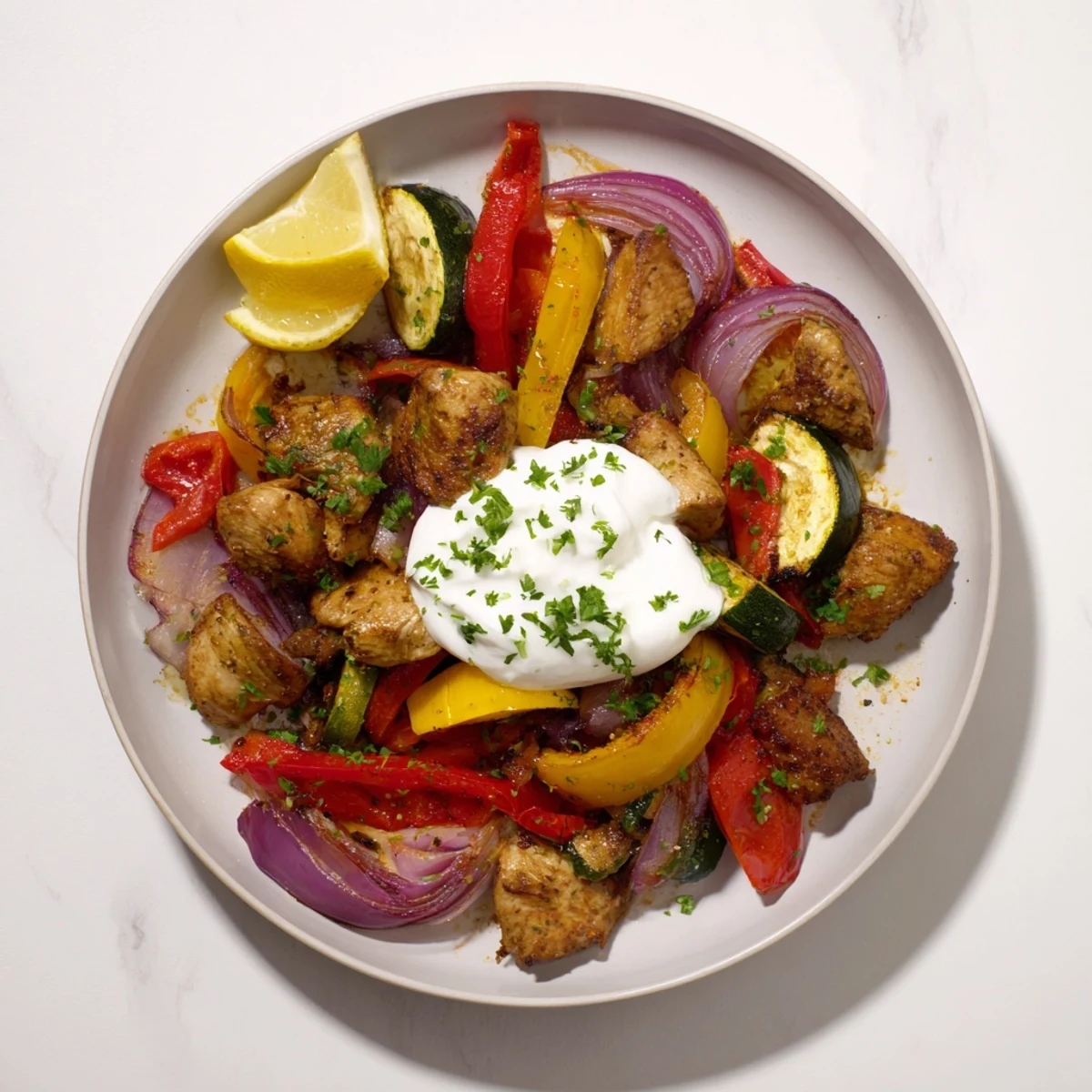 Sheet Pan Chicken Shawarma