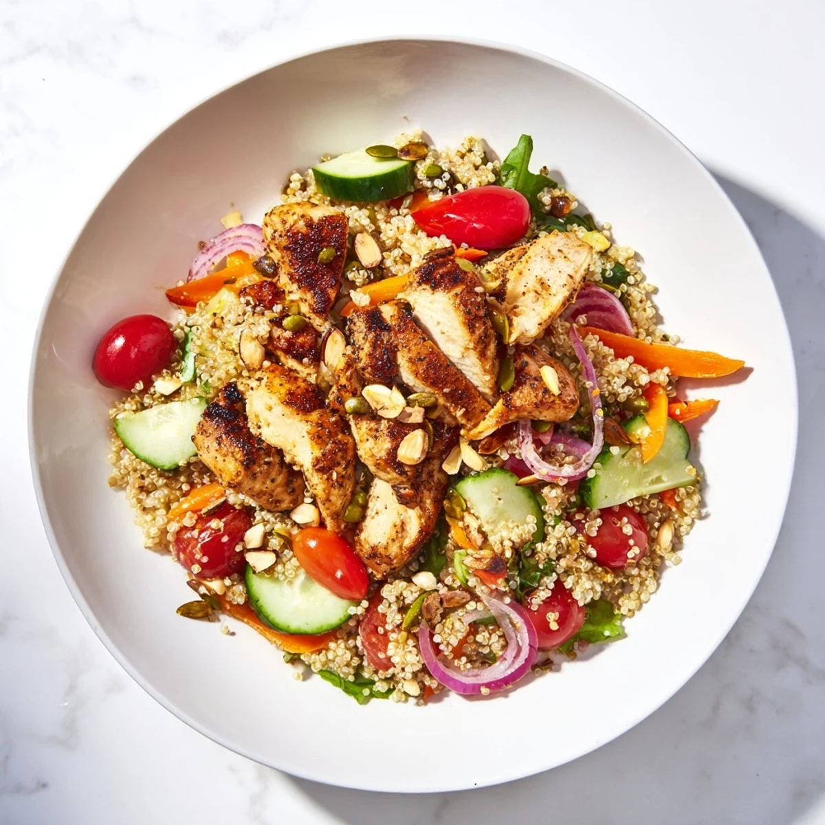 Crunchy Quinoa Chicken Salad