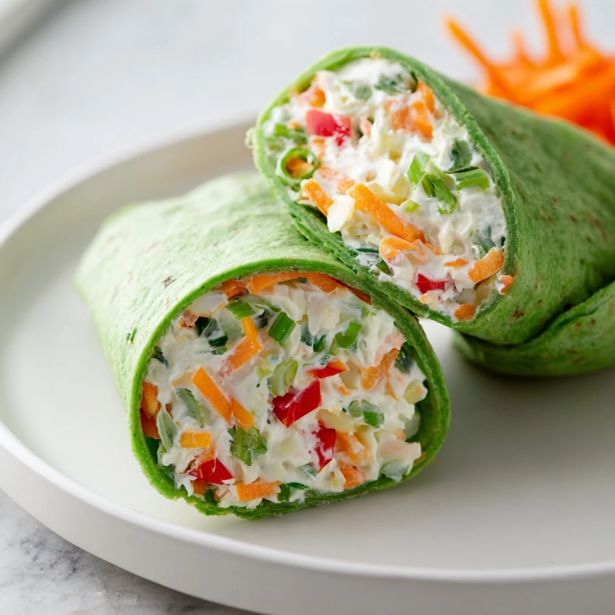 A close-up reveals the delightful spirals of Cozy Scarf Holiday Pinwheel Wraps; a perfect party food, chilled and ready.