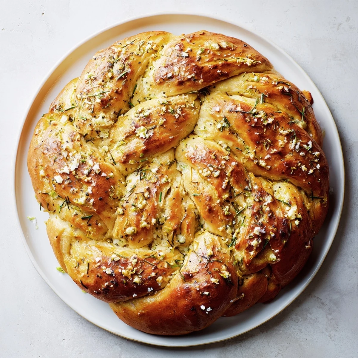 Herb and Cheese Olive Wreath