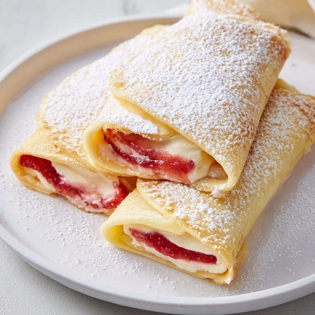 Freshly made Snow Angel Tortilla Wraps with jam and cheese, ready for a quick snack or treat.