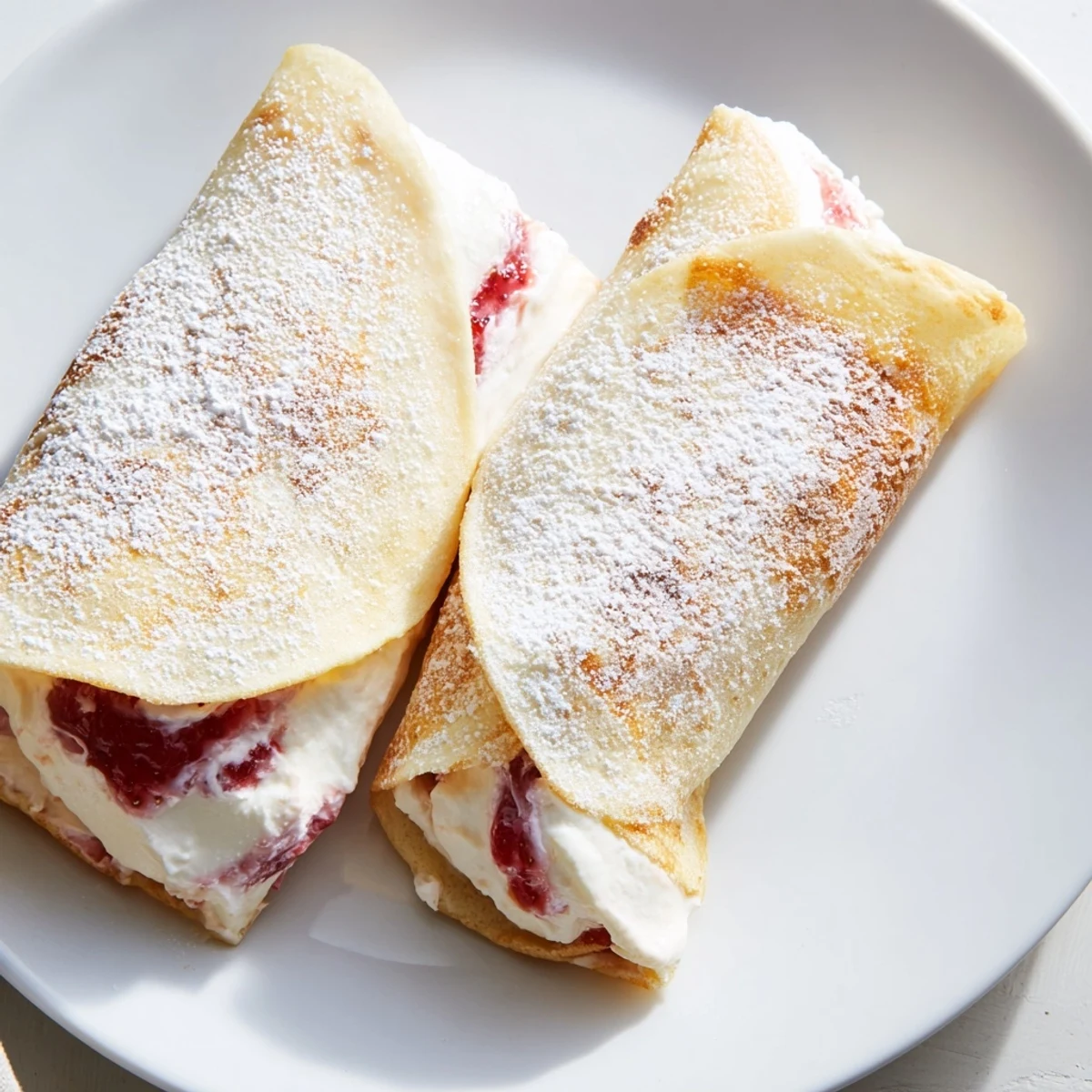 These easy Snow Angel Tortilla Wraps showcase a sweet and creamy filling inside soft wraps.