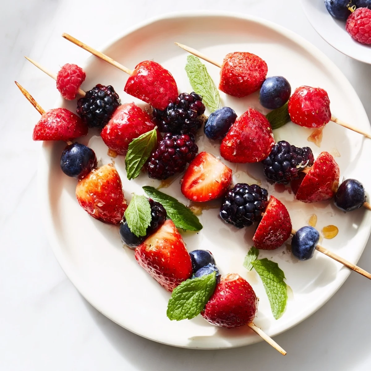Berry and Mint Skewers