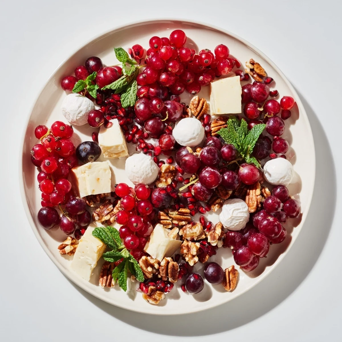 Festive Holly Berry Cluster with a visually striking arrangement of red berries, perfect for holiday entertaining.