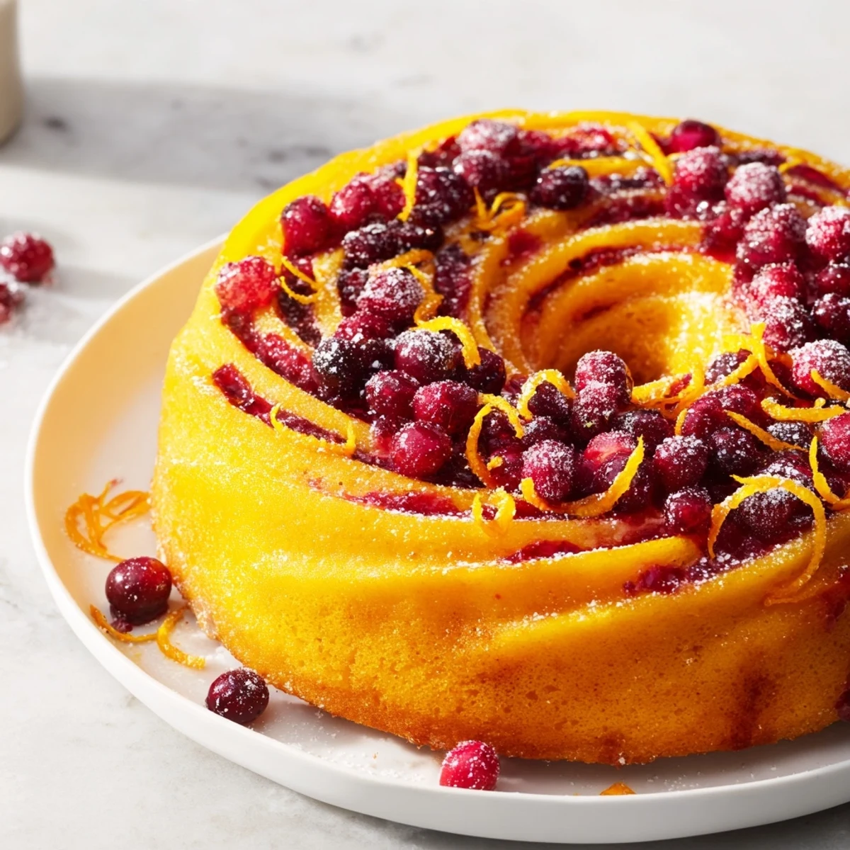 Cranberry Orange Swirl Dessert
