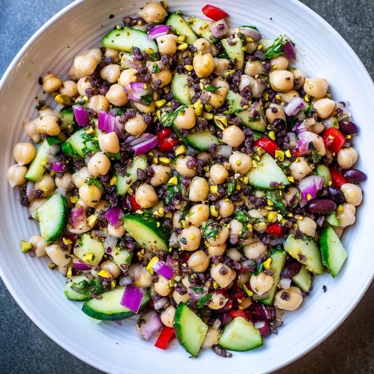 Dense Bean Salad Dubai Chocolate