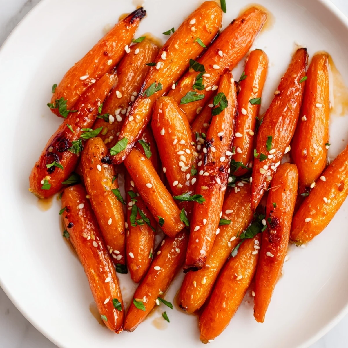 Honey Soy Roasted Carrots