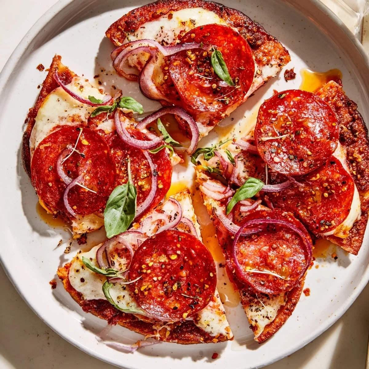 Hot Honey Pepperoni Flatbread