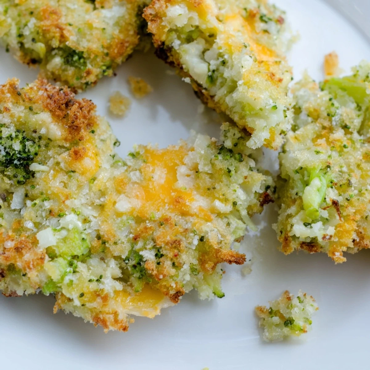 Golden, crispy Cheesy Broccoli Patties: a comforting vegetarian dish, served hot with a tangy dip.