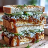 Bright and buttery lemon spread on soft bread with delicate cucumber, ideal for a charming Mothers Day afternoon tea.