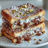 Dubai Chocolate Pistachio Croissant Toast