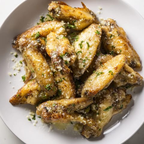 Air Fryer Garlic Parmesan Wings