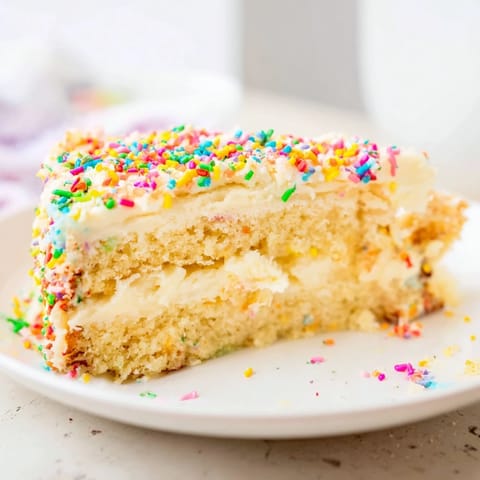 Festive moist vanilla sponge cake