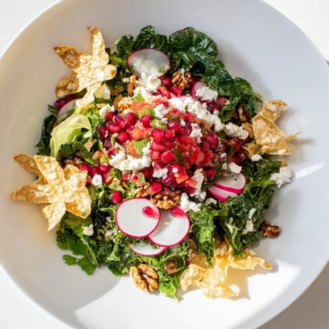 Winter Salad Snowflake Chips