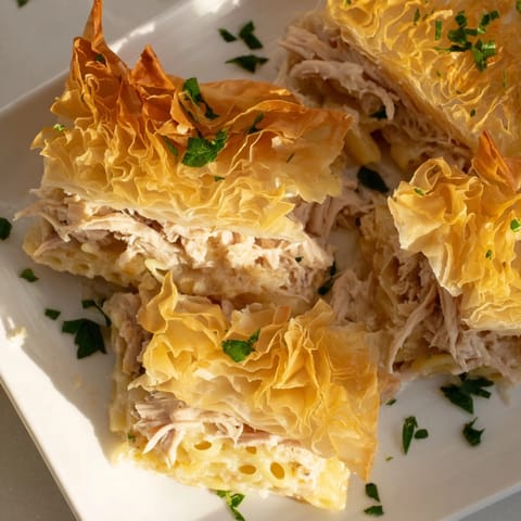 Chicken Pasta Crinkle Cake