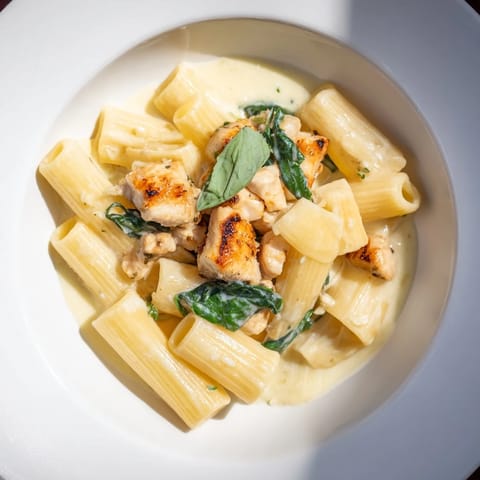 A close-up shot of the savory Budget-Friendly Marry Me Chicken Pasta served with vibrant fresh herbs.