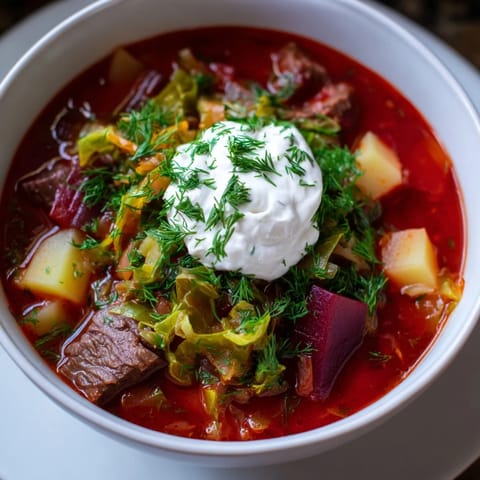 Ukrainian Borscht with Beef