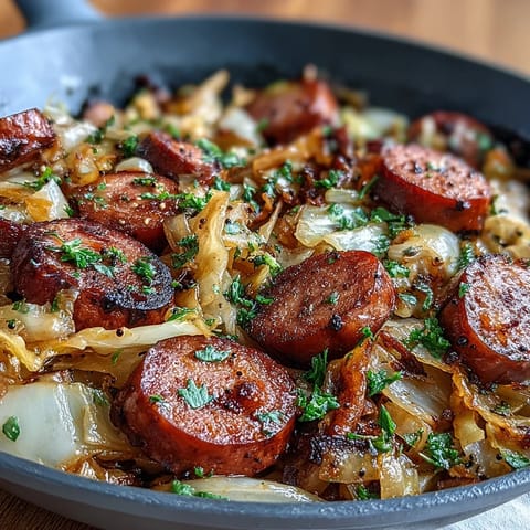 Cabbage and Sausage Skillet