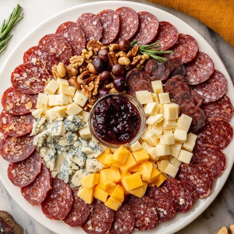 A detailed shot of a Deer Antler Charcuterie board: a rustic spread of meats, cheese, and figs ready to serve.