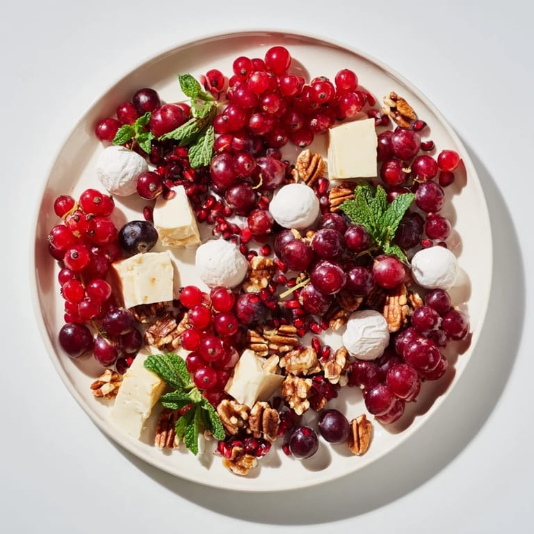 Festive Holly Berry Cluster with a visually striking arrangement of red berries, perfect for holiday entertaining.