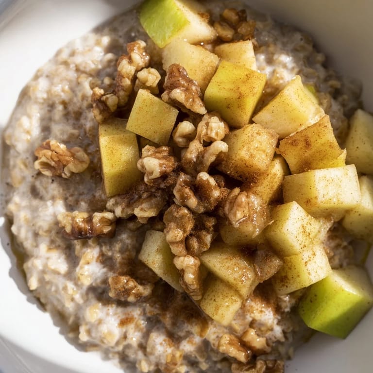 Enjoy the delightful aroma of cinnamon in the Apple Pie Oatmeal, a comforting breakfast treat.