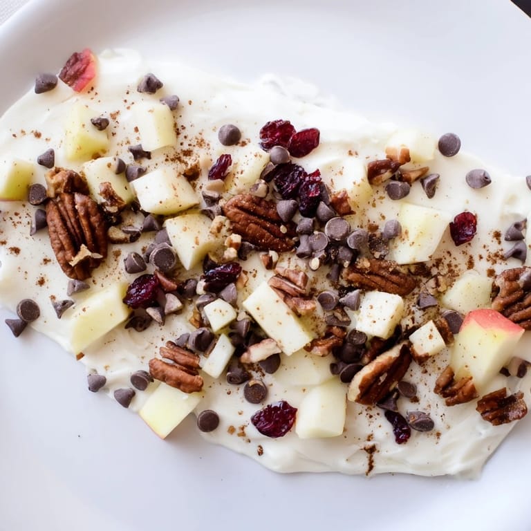 Enjoy the cool texture of Apple Cinnamon Yogurt Bark, perfect for a quick, homemade, frozen dessert.
