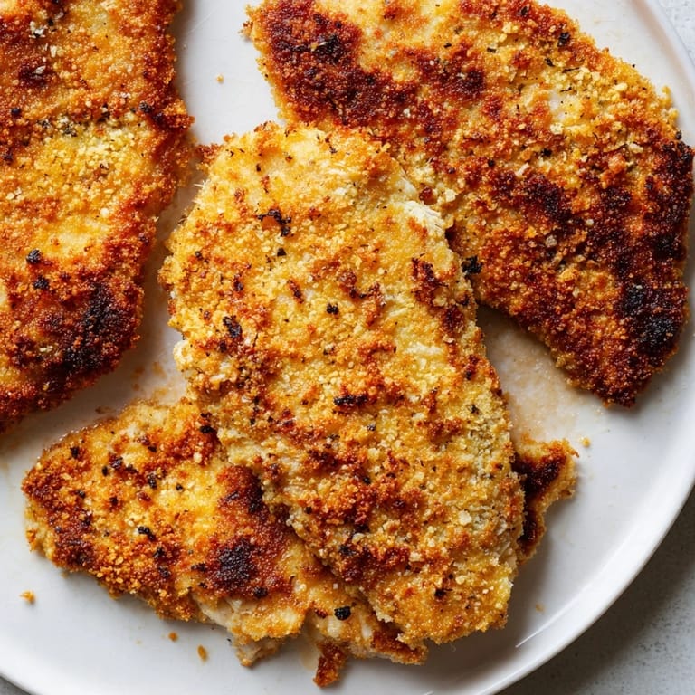 Enjoy delicious, homemade air fryer chicken cutlets, showcasing a crispy, flavorful, protein-packed meal.