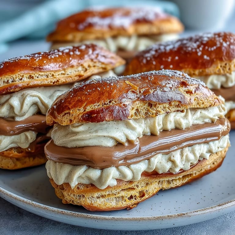 Smooth hojicha cream with subtle smokiness, a luxurious filling for delicate cream puffs or layered cakes.