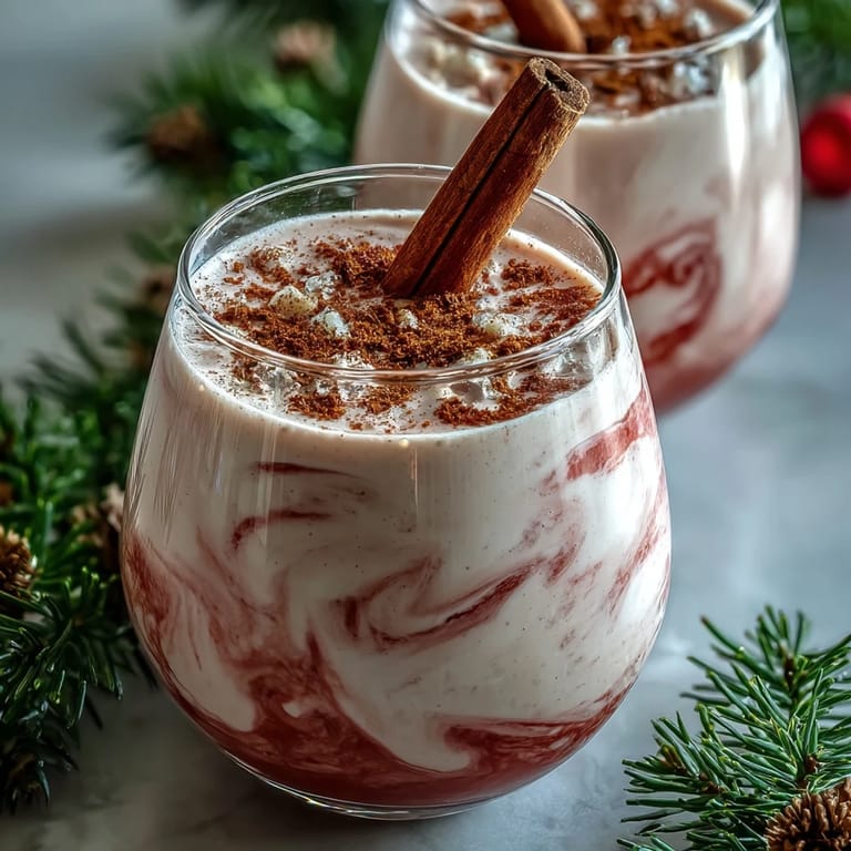 Rich Puerto Rican coquito with guava marmalade, coconut milk, and rum served chilled in a festive glass.