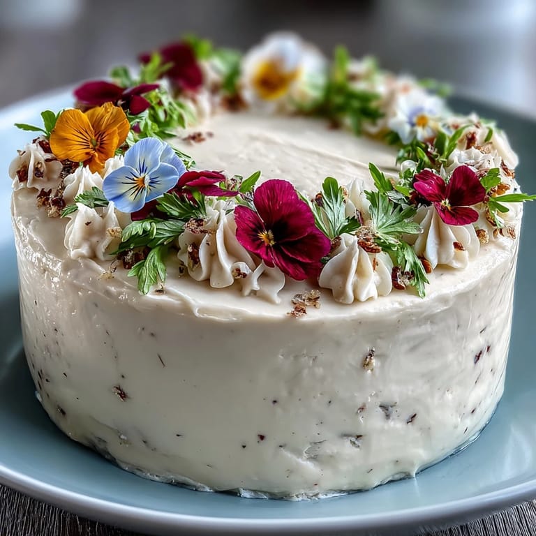 Pastel floral buttercream adorns a tender vanilla birthday cake, perfect for a festive spring celebration.