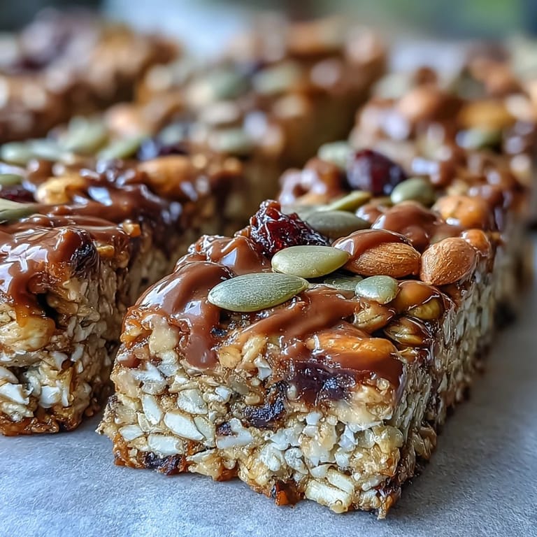 Wholesome nut-free granola bars made with oats, sunflower seeds, and honey, baked until golden and perfect for on-the-go snacking.