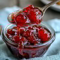Homemade cottagecore strawberry jam with vibrant red berries and sweet aroma, perfect for rustic breakfast spreads and gifting.